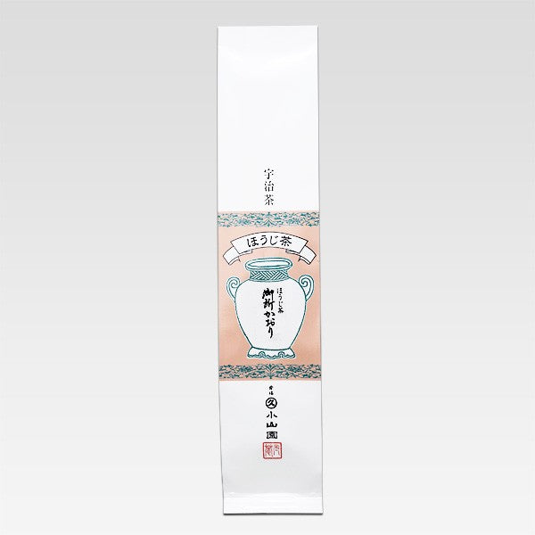 A packaged tea product from Marukyu Koyamaen, featuring a Hojicha type tea.