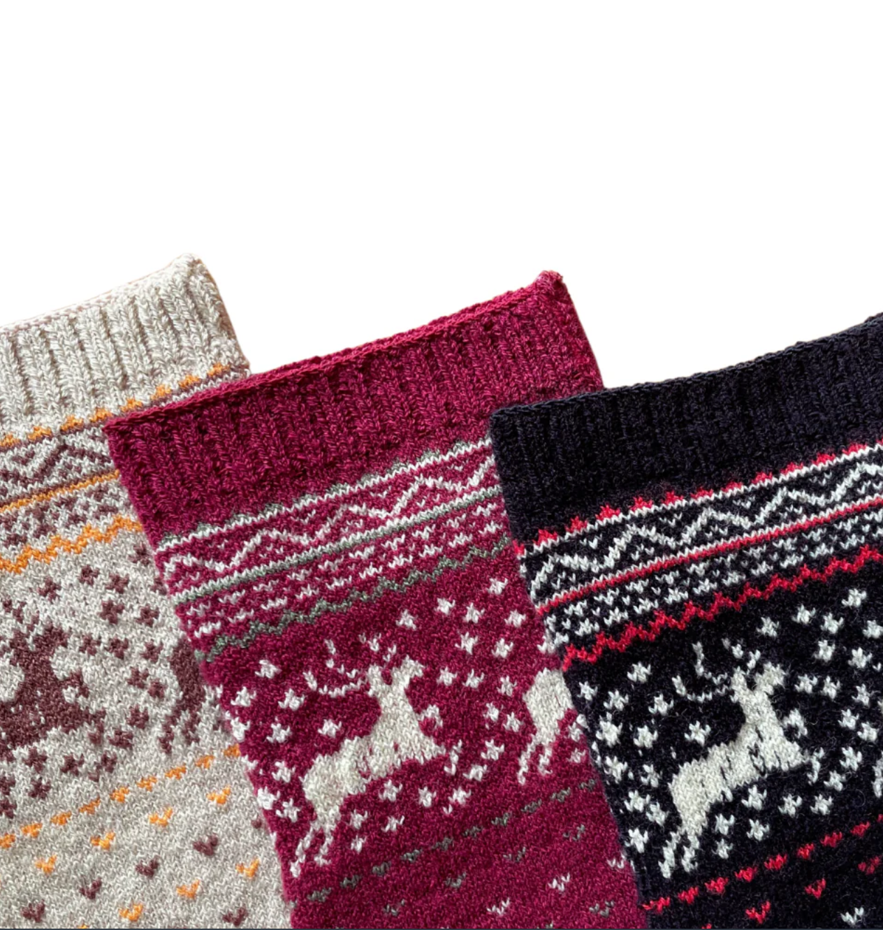 Reindeer Wool Toe Socks