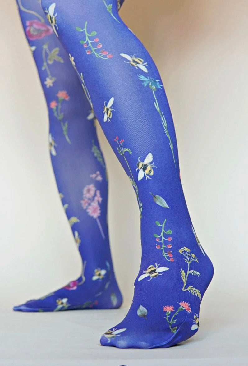 Botanical Floral Tights