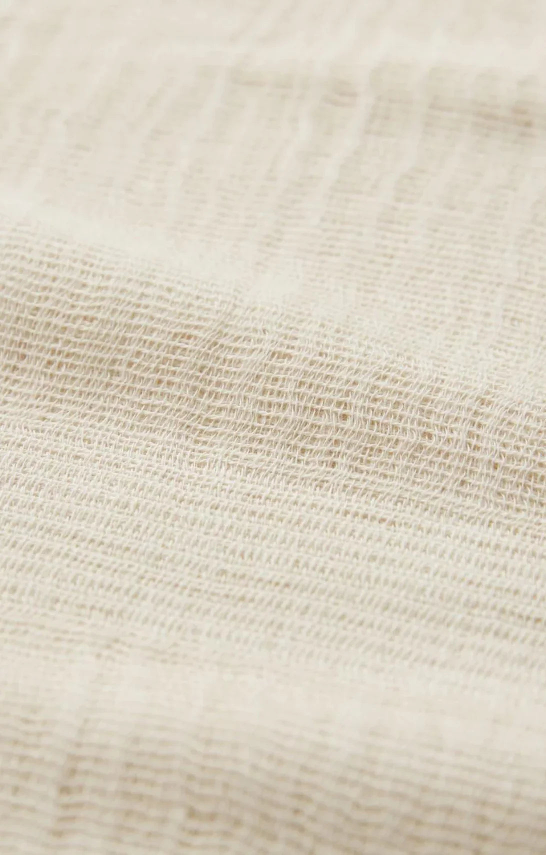 Tabbisocks Supima Organic Cotton Scarf in the color Vanilla with an ivory tint