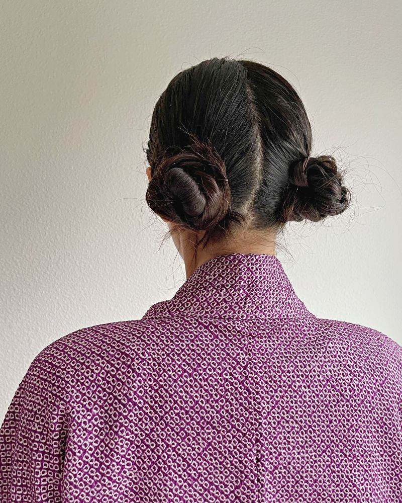 Purple Elegance Haori Kimono Jacket