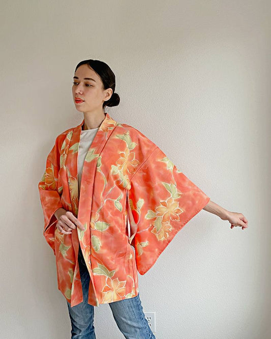 Haori Coat with denim