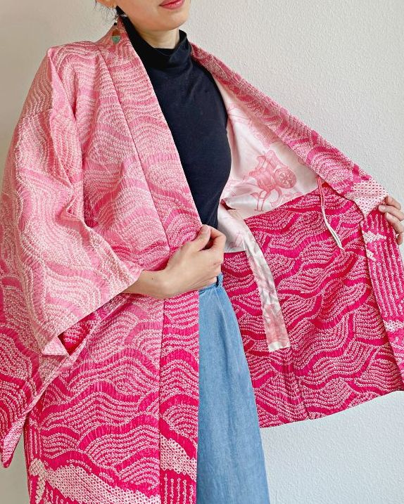 Vintage Kimono Haori Jackets | Hand Selected & Affordable – LYC ...