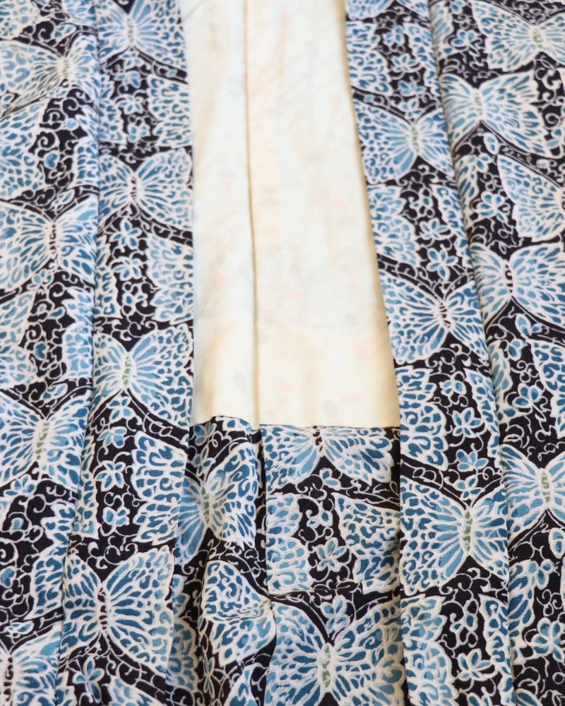 Blue Butterfly Haori Kimono Jacket