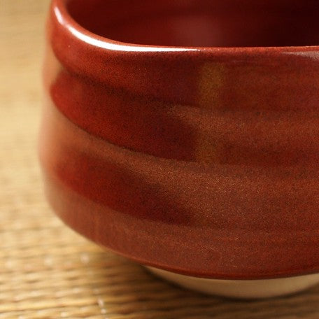 Tetsuaka Matcha Tea Bowl  鉄赤 抹茶碗 美濃焼 日本製