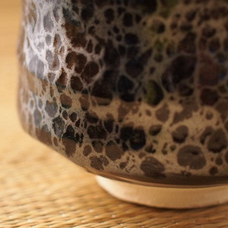 Black Drops Matcha Tea Bowl