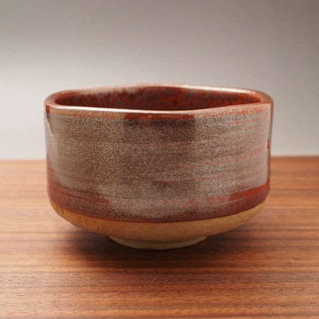 Shinsha Cinnabar Matcha Tea Bowl 辰砂 抹茶碗 美濃焼 日本製