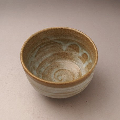 Beige Ash Glaze Matcha Tea Bowl