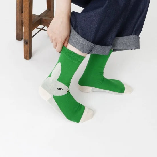 Bold Bunny Crew Socks