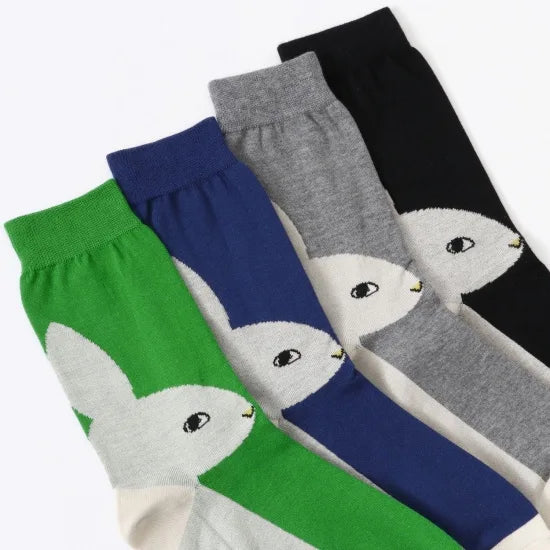 Bold Bunny Crew Socks