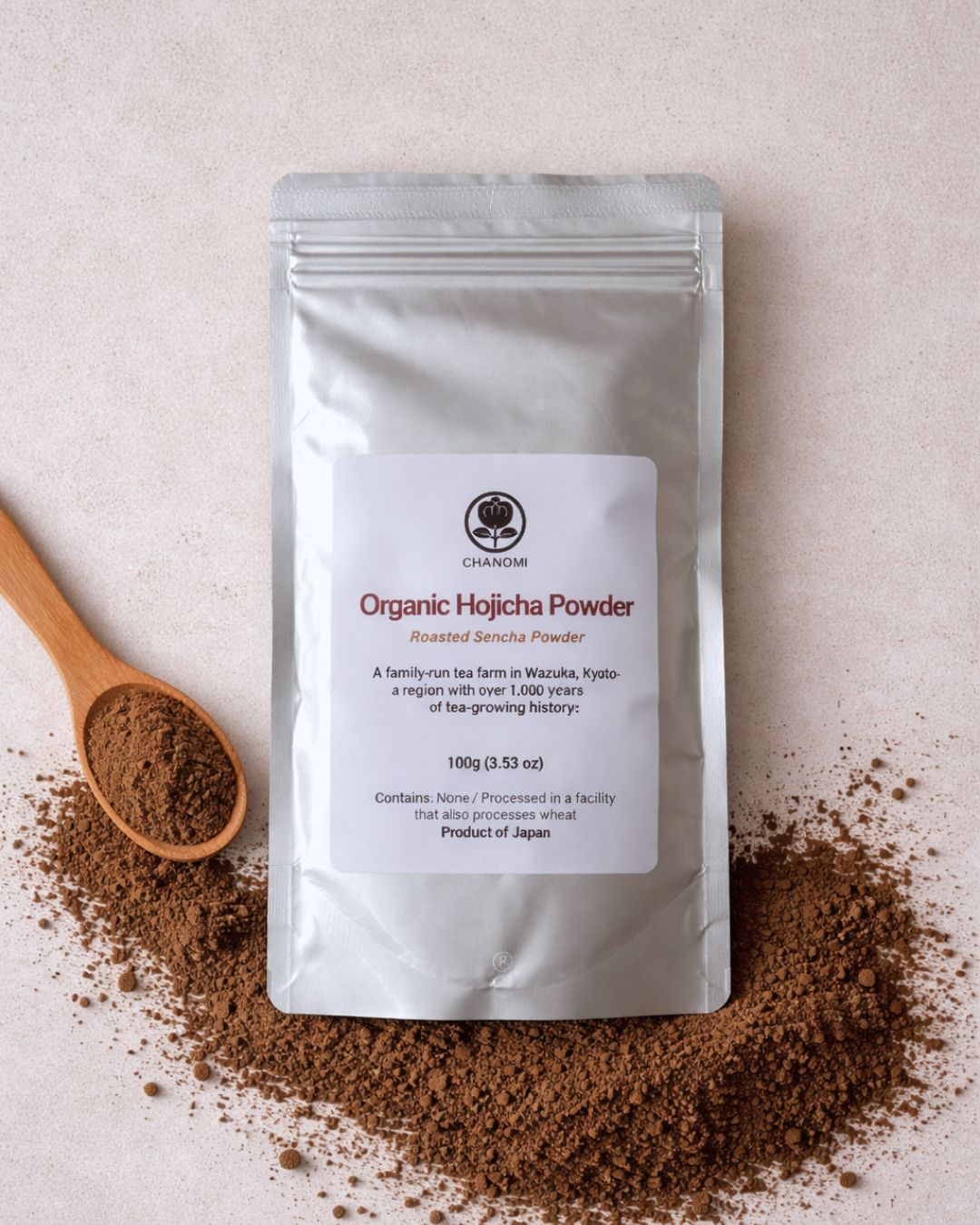 Organic Hōjicha Powder from Wazuka, Kyoto