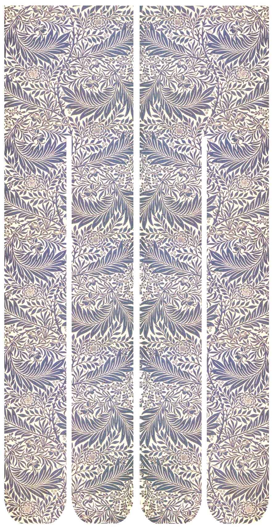 LARKSPUR NAVY by WILLIAM MORRIS Printed Art Tights