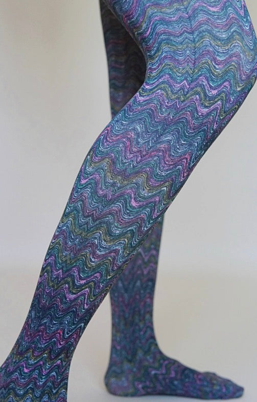 Colorful Zigzag Tights