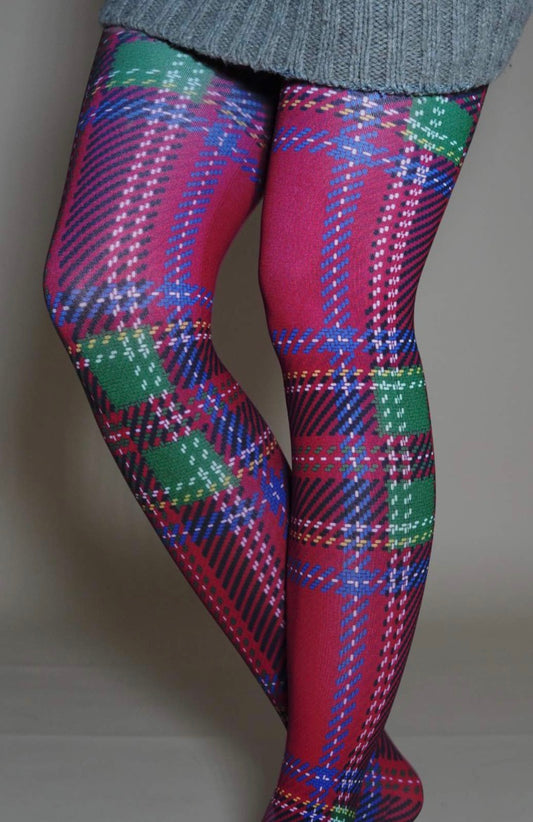 Pop Plaid Tights