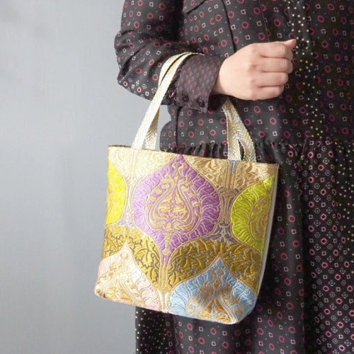 Golden Aura Kimono Tote Bag