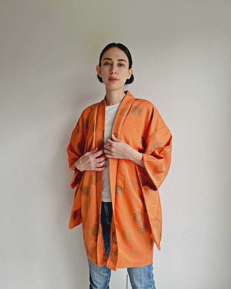 Amber Shell Symphony Haori Kimono Jacket