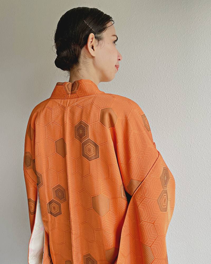 Amber Shell Symphony Haori Kimono Jacket