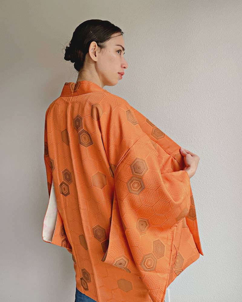 Amber Shell Symphony Haori Kimono Jacket