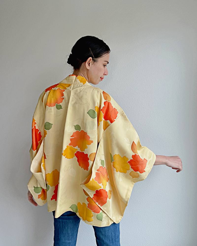 Whimsical Floral Bloom Haori Kimono Jacket