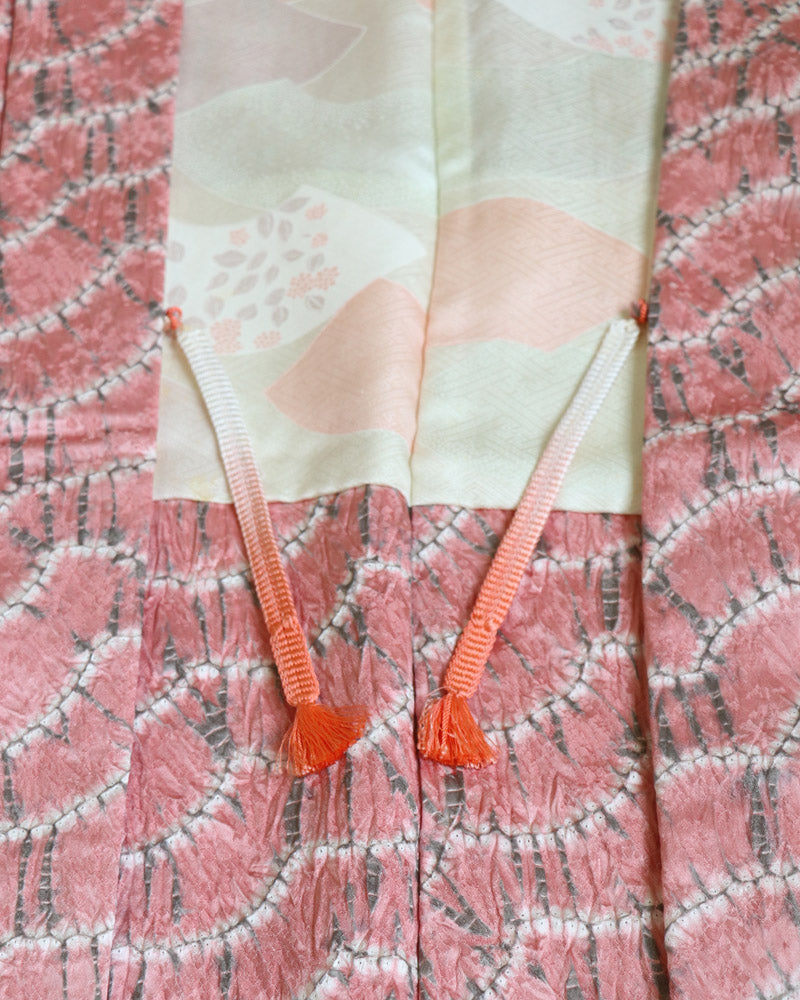 Pink Wavy Haori Kimono Jacket