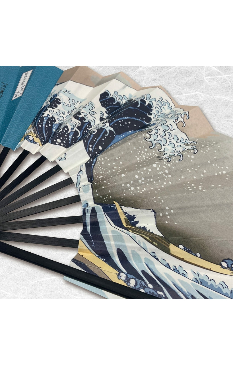 Katsushika Hokusai Hokusai The Great Wave Folding Fan