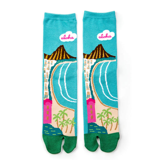 Aloha Waikiki Tabi Socks