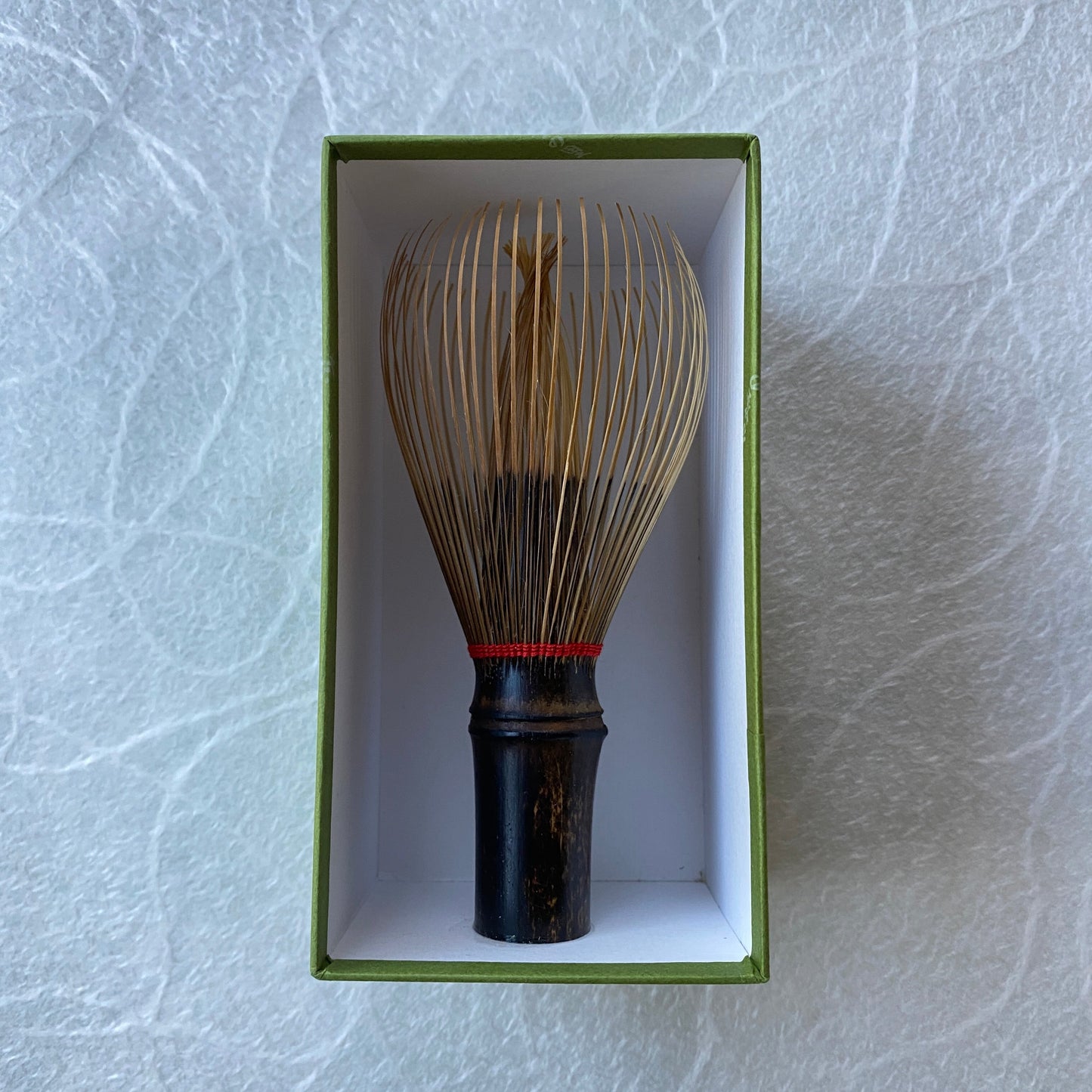 Black Bamboo Whisk with Red thread