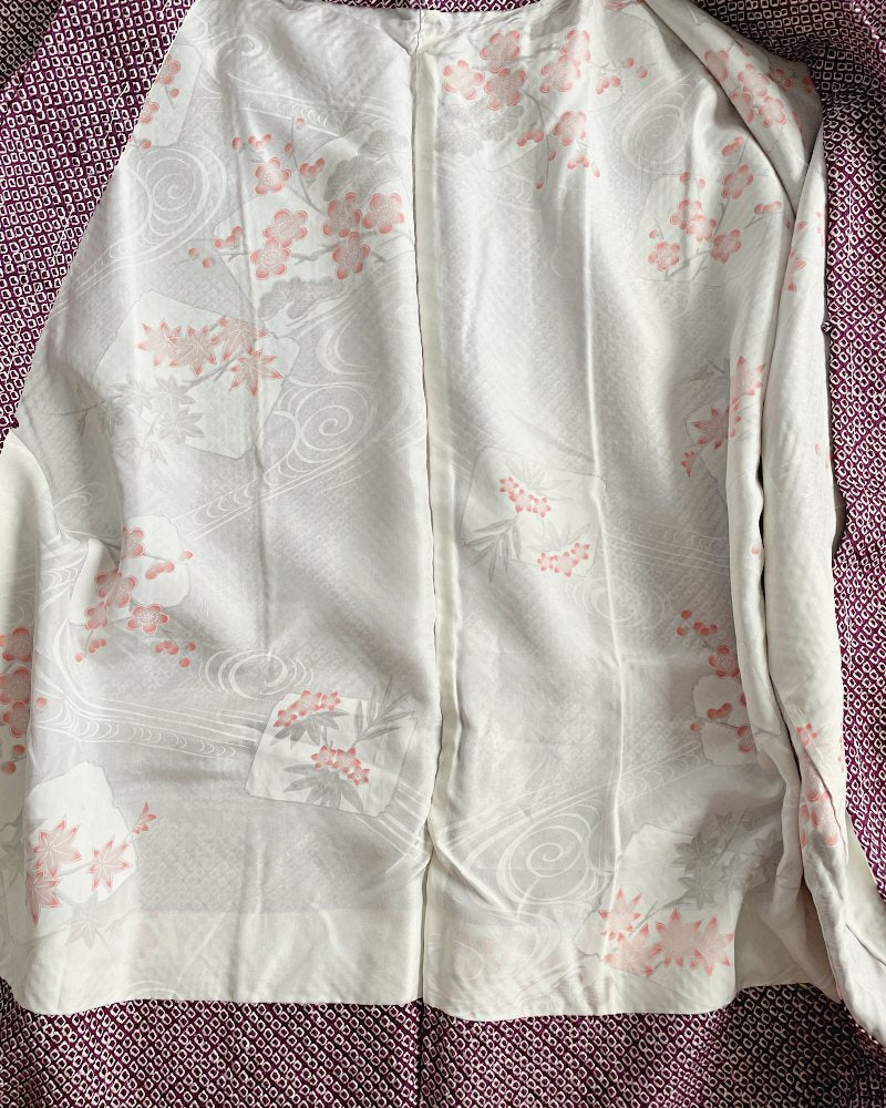 Japanese Rock Garden Shibori Haori Kimono Jacket