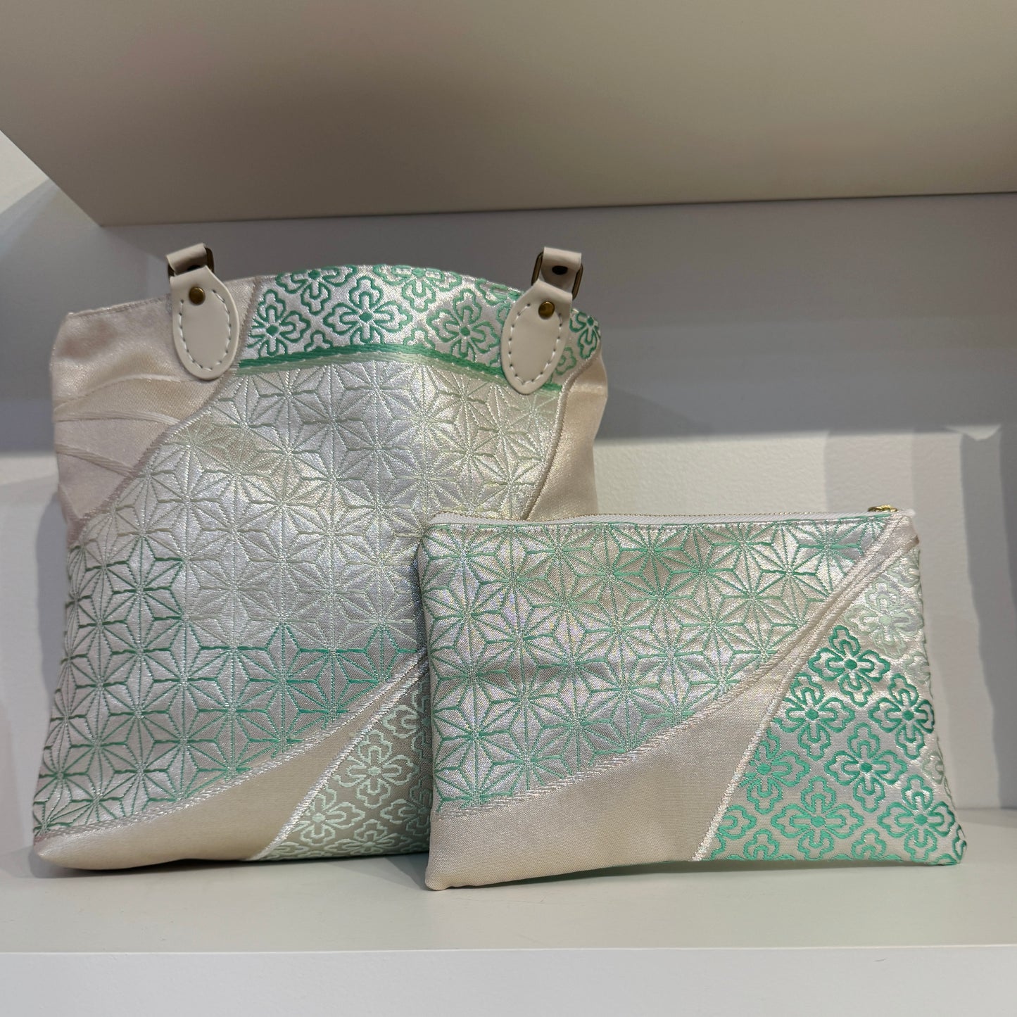 Hemp Pattern Kimono Tote Bag