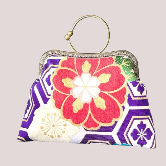 Kimono Gamaguchi purse