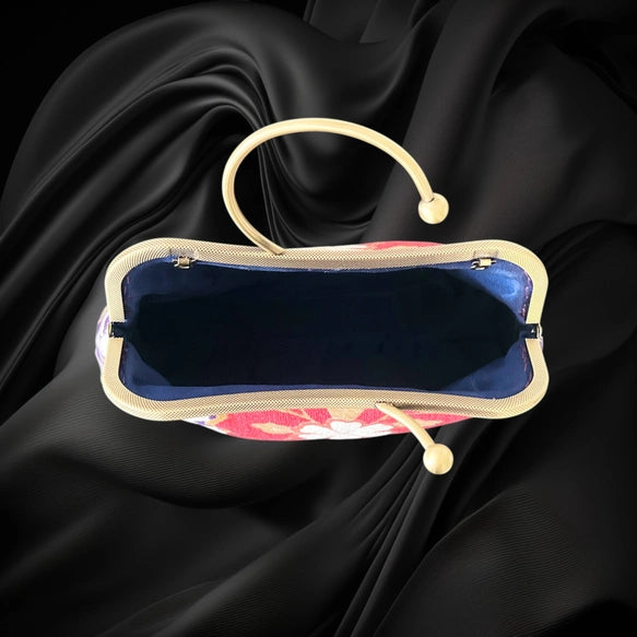 Repurposed Kimono Floral Bag