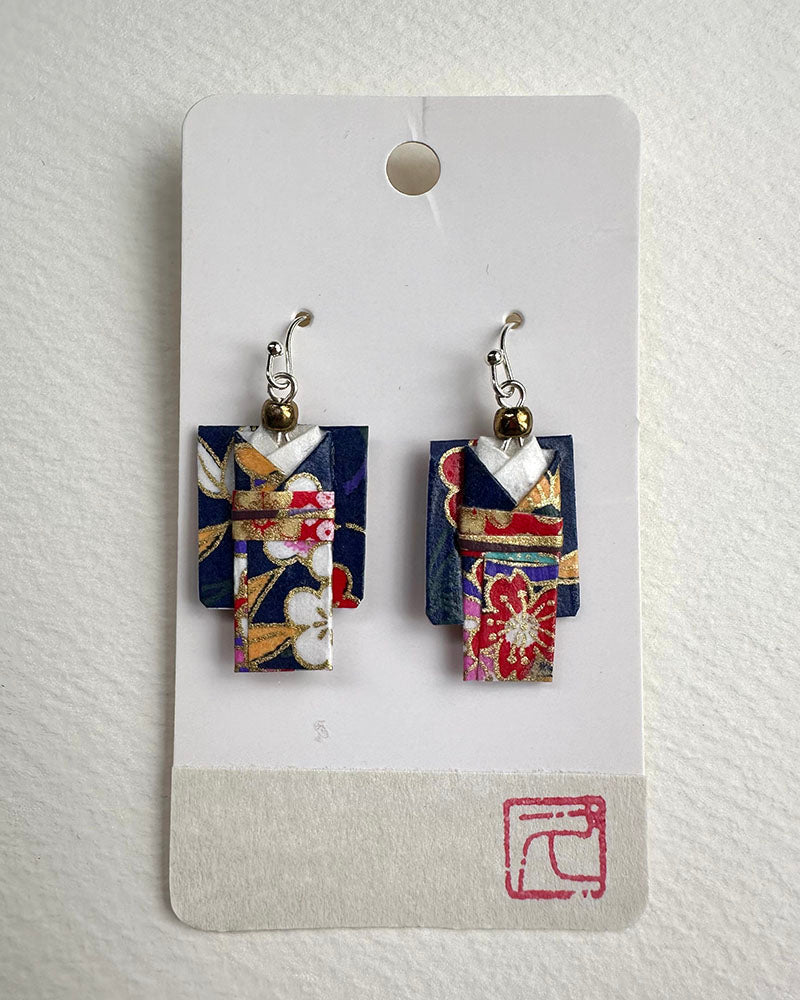 Origami Jewelry/ Origami Earrings/ Kimono accessory/ Kimono Jewelry/Origami Yukata Jewelry/ Yukata