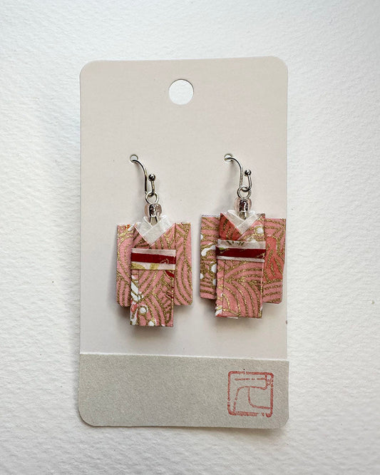 Origami Jewelry/ Origami Earrings/ Kimono accessory/ Kimono Jewelry/Origami Yukata Jewelry/ Yukata