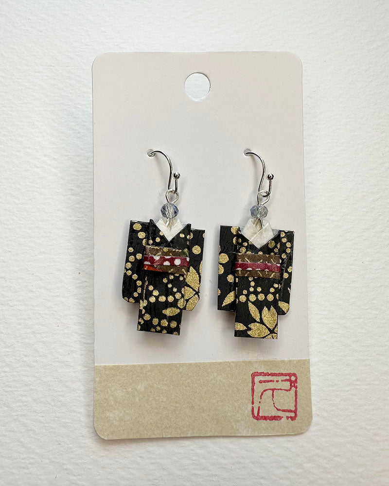 Origami Jewelry/ Origami Earrings/ Kimono accessory/ Kimono Jewelry/Origami Yukata Jewelry/ Yukata