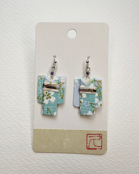 Origami Jewelry/ Origami Earrings/ Kimono accessory/ Kimono Jewelry/Origami Yukata Jewelry/ Yukata