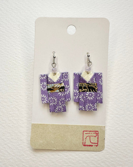 Origami Jewelry/ Origami Earrings/ Kimono accessory/ Kimono Jewelry/Origami Yukata Jewelry/ Yukata