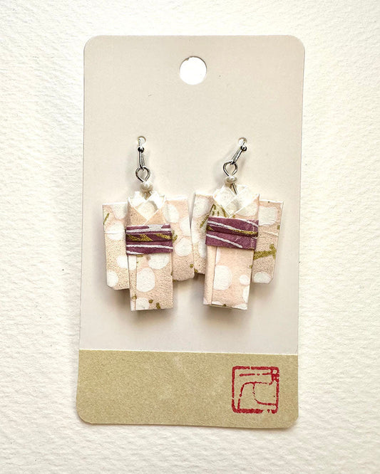 Origami Jewelry/ Origami Earrings/ Kimono accessory/ Kimono Jewelry/Origami Yukata Jewelry/ Yukata