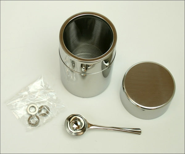 Stainless‑Steel Matcha Sifter Canister