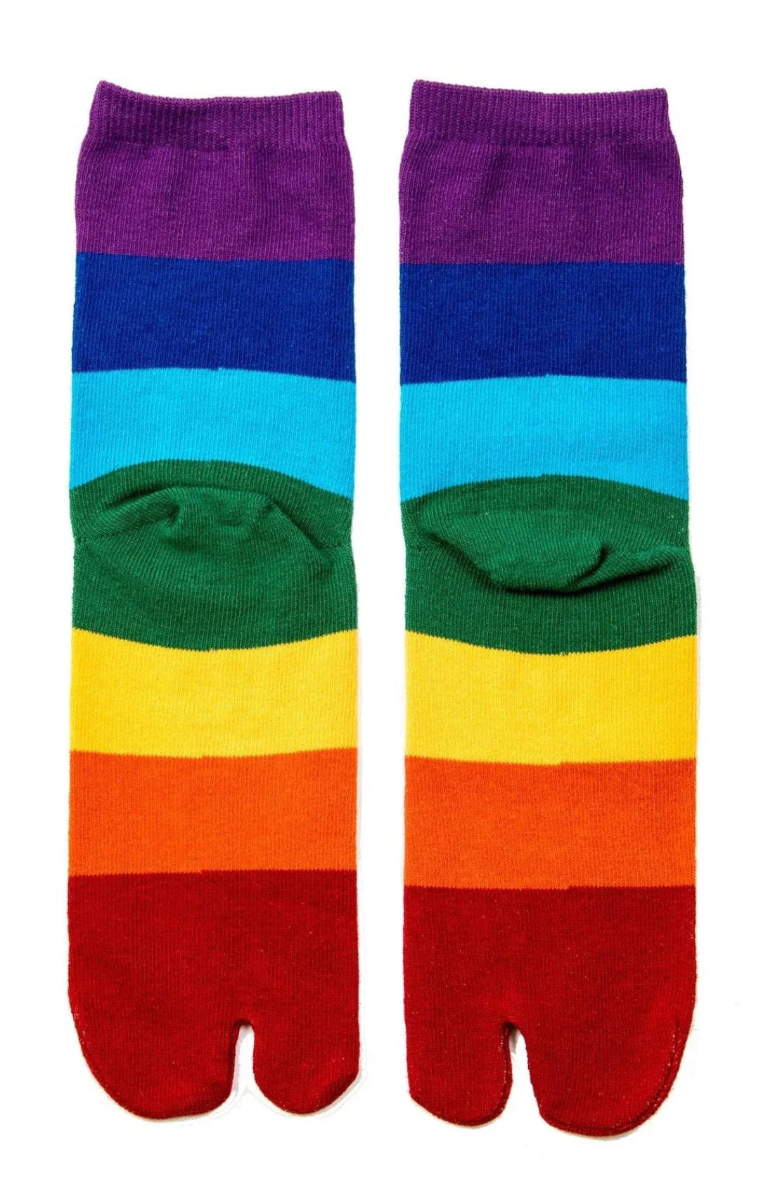 the back of the brand name LOTUS product CHAKRA BALANCE TABI YOGA TOE SOCKS