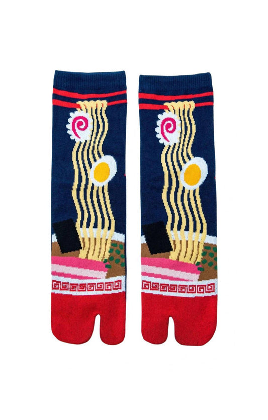 NINJA SOCKS’s RAMEN TABI SOCKS in NAVY/RED