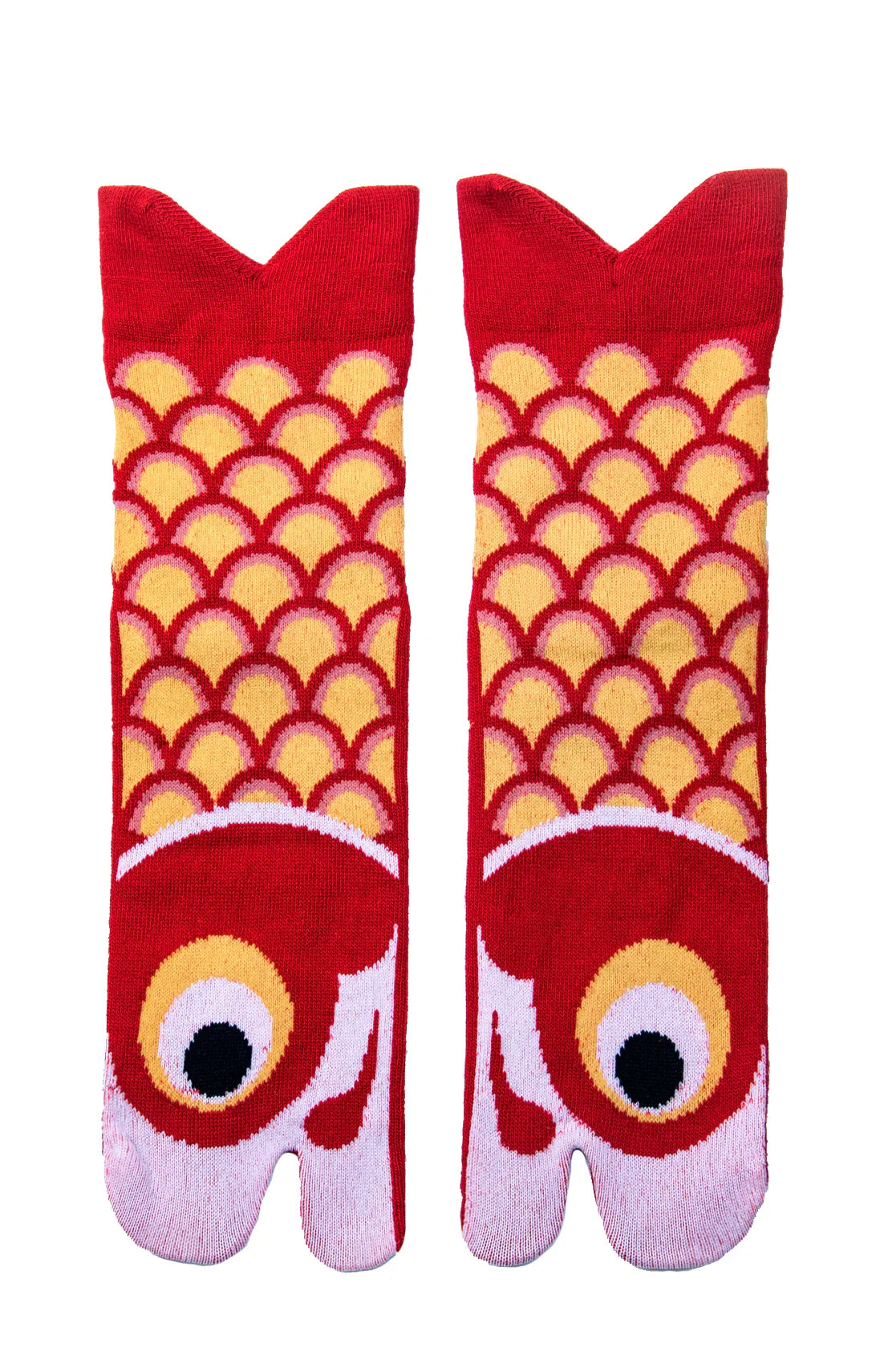 Socks Up product name KOINOBORI TABI TOE SOCKS red color photo