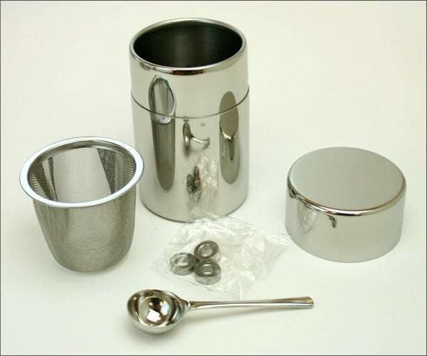 Stainless‑Steel Matcha Sifter Canister