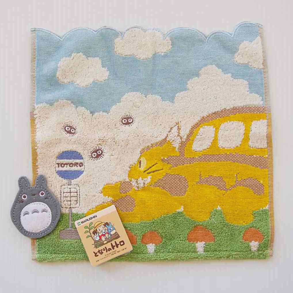 Totoro Mini Towel  | The Catbus and Totoro