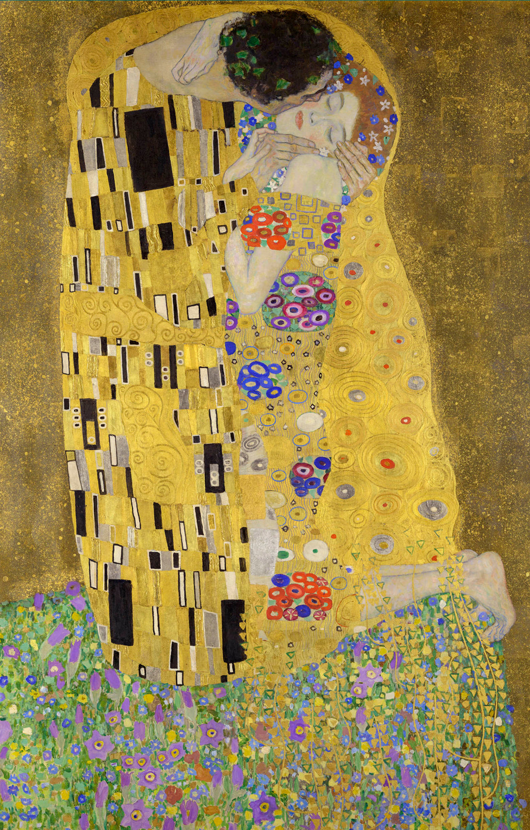 The Kiss By Gustav Klimt Printed Art Tights