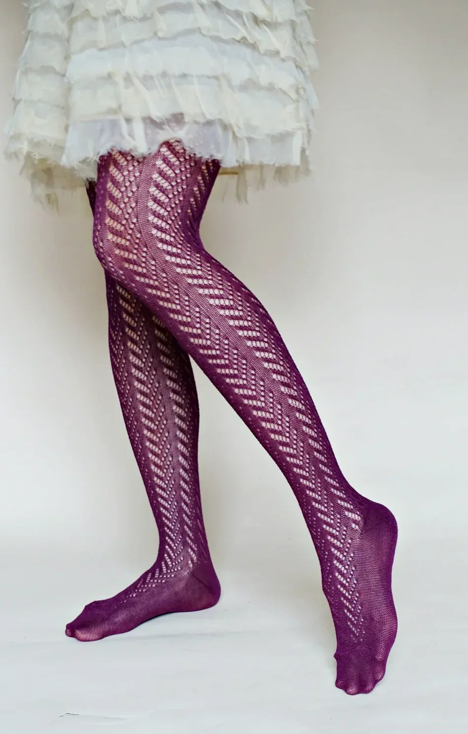 Crochet Chevron Tights