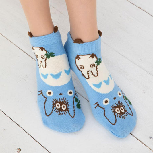 Blue Totoro Ankle Socks