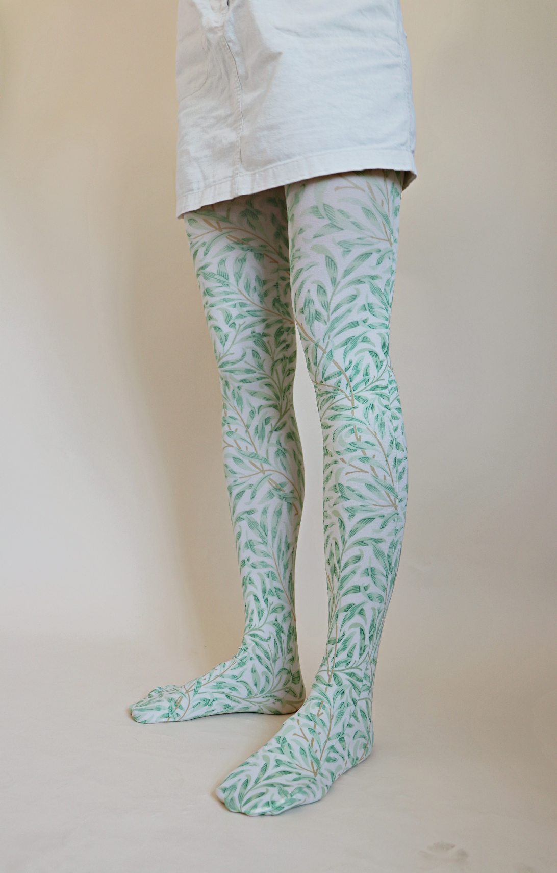 Willow Boughs By William Morris Printed Art Tights