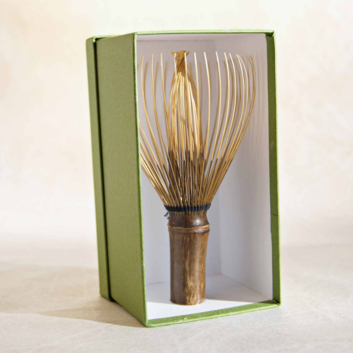 Black Bamboo Whisk with Colored Thread