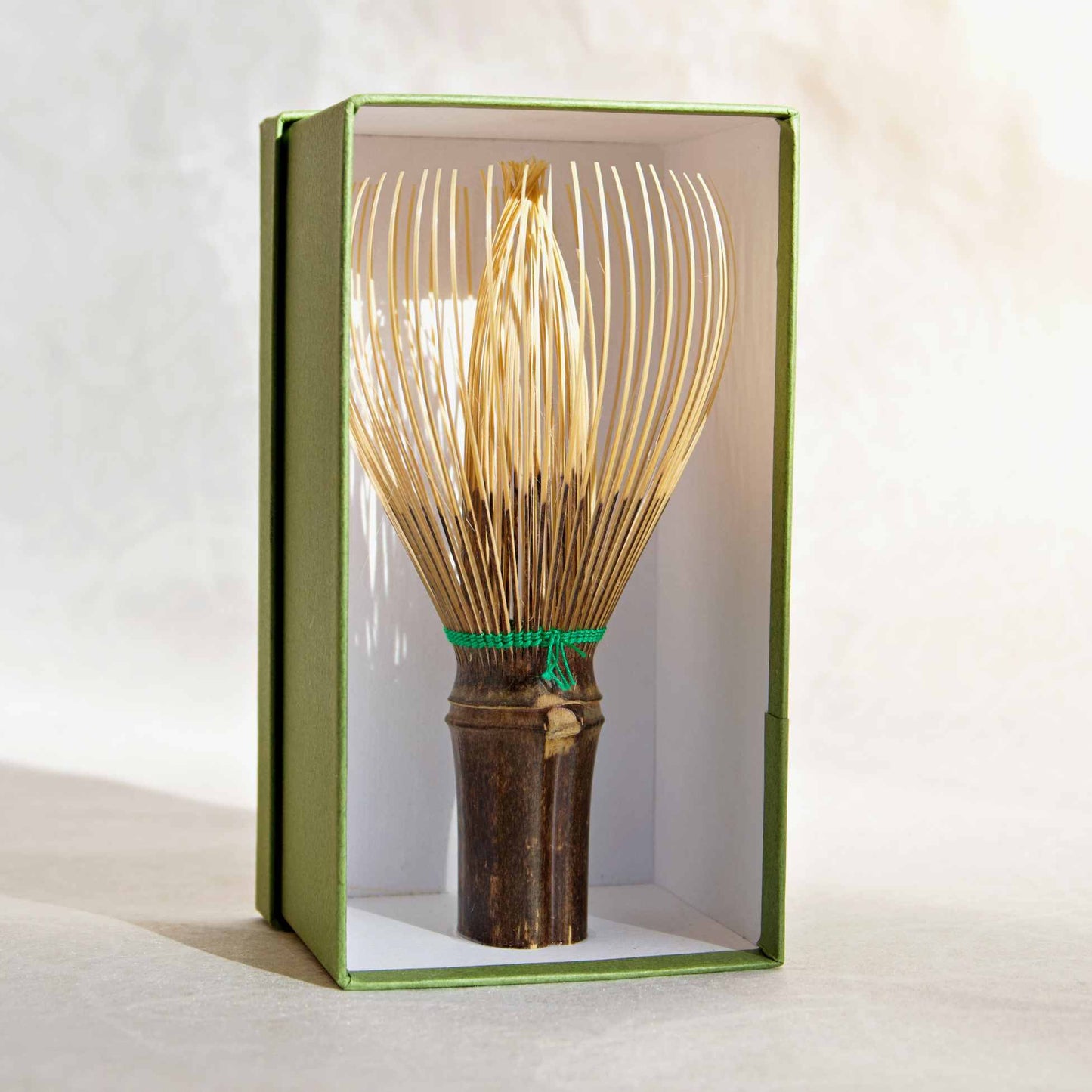 Black Bamboo Whisk with Colored Thread