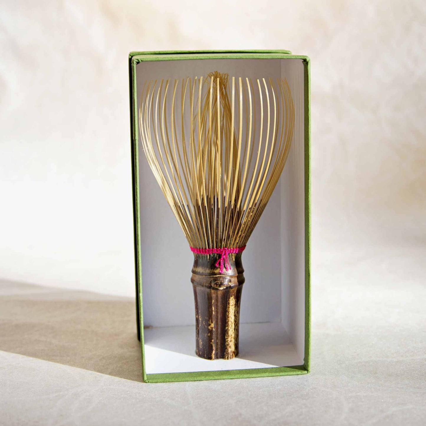 Black Bamboo Whisk with Colored Thread